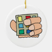 太い指 セラミックオーナメント (裏面)