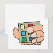 太い指 ポストカード (正面/裏面)