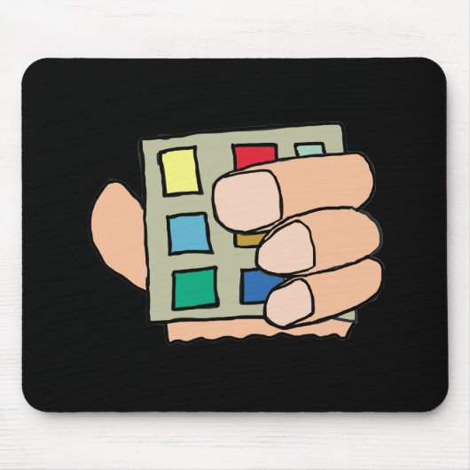 太い指 マウスパッド (正面)