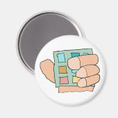 太い指 マグネット (正面/裏面)
