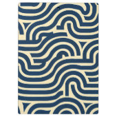 太い曲線の滑らかなパターン（赤、黄、青） クリップボード (裏面)