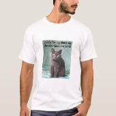 太い猫Tシャツ Tシャツ (正面)