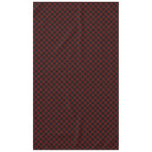 太い素朴線を持つ黒くて鮮やかな赤い格子模様 テーブルクロス (正面)