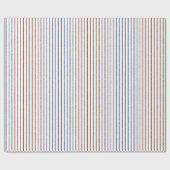 太い線と太ストライプ色の青い色 ラッピングペーパー (フラット)