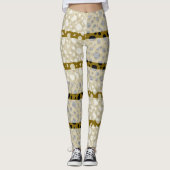太い線を持つダルマチアのドット レギンス (正面)
