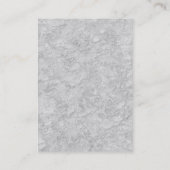 太い赤スタイリッシュモノグラムグレー背景 名刺 (裏面)