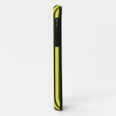 💛 太い黄色のストライプのリズム ⚡ モダンな縦ライン Case-Mate iPhoneケース (裏面/左)