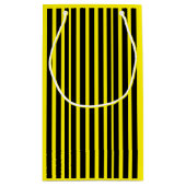 太い黒と黄色の抱き枕 スモールペーパーバッグ (裏面)