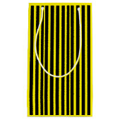 太い黒と黄色の抱き枕 スモールペーパーバッグ (正面)