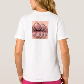 太い黒線のリップ – エッジーなミニマリストの唇アート Tシャツ (裏面)