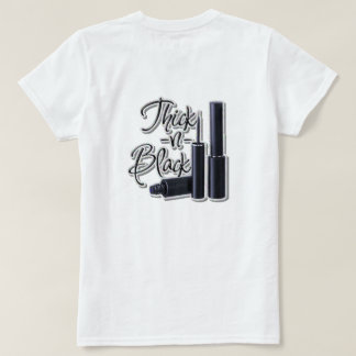 太いNブラックTシャツ Tシャツ