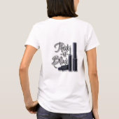 太いNブラックTシャツ Tシャツ (裏面)