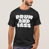 太くて波打つドラムンベースロゴデザインTシャツ Tシャツ (正面)
