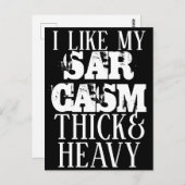 太く重い皮肉 ポストカード (正面/裏面)