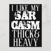 太く重い皮肉 ポストカード (正面)