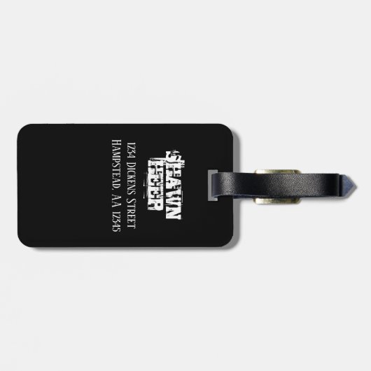 太く重い皮肉 ラゲッジタグ (裏面横)
