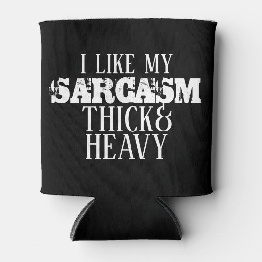 太く重い皮肉 缶クーラー (正面)