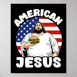 太っおもしろいたアメリカ人イエズハンバーガー皮肉4位 ポスター