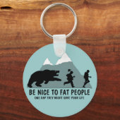 太っおもしろいた冗談 キーホルダー (正面)