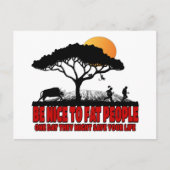 太っおもしろいた冗談 ポストカード (正面)