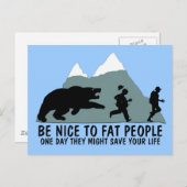 太っおもしろいた子 ポストカード (正面/裏面)