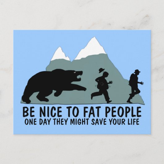 太っおもしろいた子 ポストカード (正面)