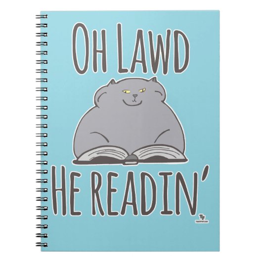 太っおもしろいた猫猫の読おもしろい ノートブック (正面)