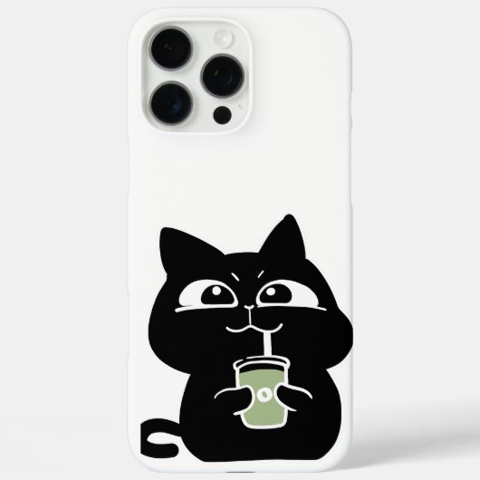 太ったかわいい黒猫 Case-Mate iPhoneケース (裏面)