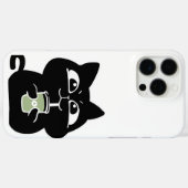太ったかわいい黒猫 Case-Mate iPhoneケース (裏面 (横))