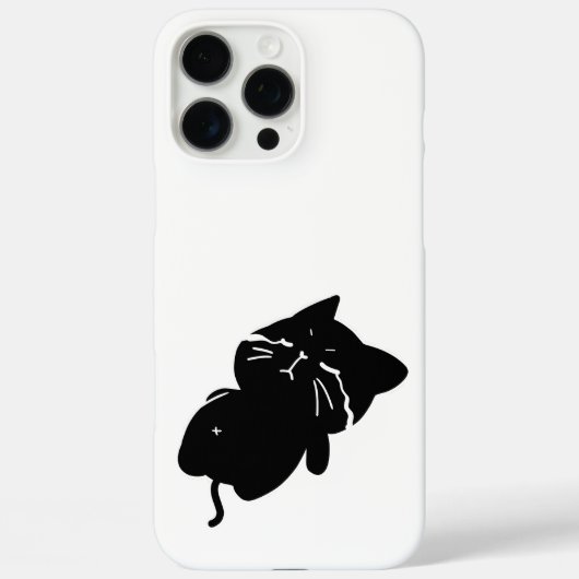 太ったかわいい黒猫 Case-Mate iPhoneケース (裏面)