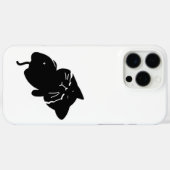 太ったかわいい黒猫 Case-Mate iPhoneケース (裏面 (横))