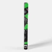 太ったぽちゃぽちゃの黒い猫の携帯電話のカバーケース Case-Mate iPhoneケース (裏面 / 右)