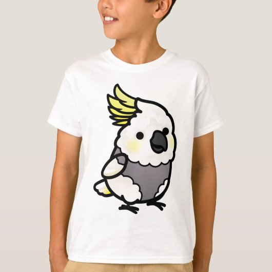 太ったインコサルファークレステッドオウム Tシャツ (正面)