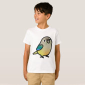 太ったグリーン・チーク・ターコイズ・パイナップル・コニュア Tシャツ (正面フル)