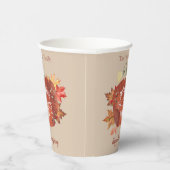 太ったズボンを準備して感謝祭を準備 紙コップ (右)