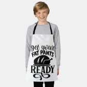 太ったズボンを準備する エプロン (着用した状態)