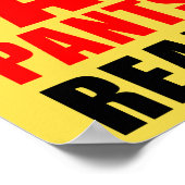 太ったズボンを準備する ポスター (角)