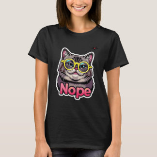 太ったネオン猫 – ダメ Tシャツ