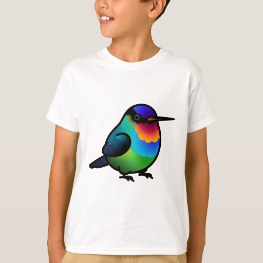 太ったノドアカハチドリ Tシャツ (正面)