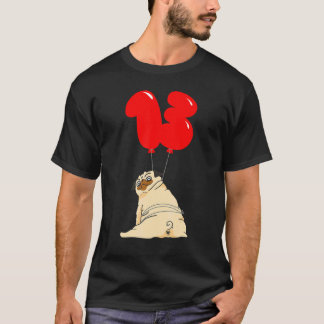 太ったパグの13歳の誕生日キッズバルーン・パーティー Tシャツ