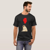 太ったパグの4歳の誕生日キッズバルーン・パーティー Tシャツ (正面フル)
