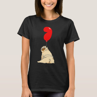 太ったパグの7歳の誕生日キッズバルーン・パーティー Tシャツ