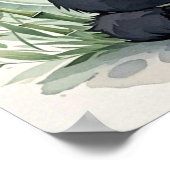 太ったパンダが蓮の座り姿勢で座っている ポスター (角)