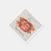 太ったパンツを用意して感謝祭のナプキン スタンダードカクテルナプキン (角)