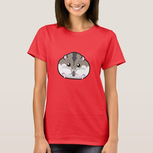 太ったロシアのドワーフハムスター Tシャツ (正面)