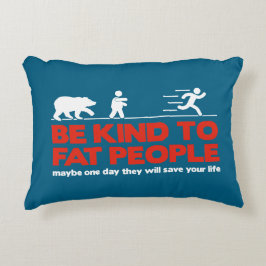 太った人に親切である アクセントクッション