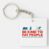 太った人に親切である キーホルダー (正面)