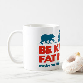 太った人に親切である コーヒーマグカップ