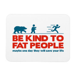 太った人に親切である マグネット