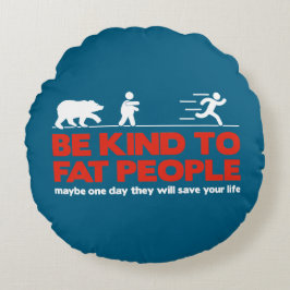 太った人に親切である ラウンドクッション